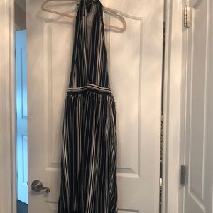 Black and white pants romper